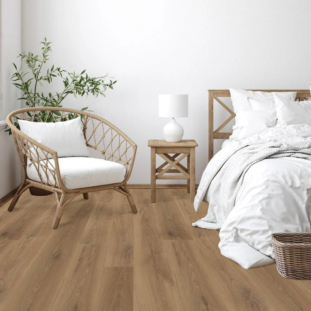 Tamarack Beige Taupe - 10mm Handscraped Moisture Resistant Laminate Flooring