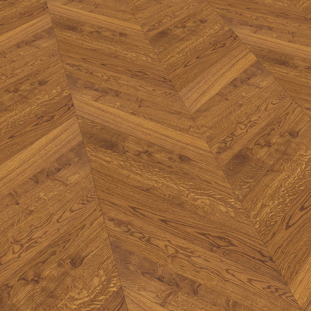 Honey Oak - Chevron 15mm Matt UV lacquer Engineered Real Wood Flooring