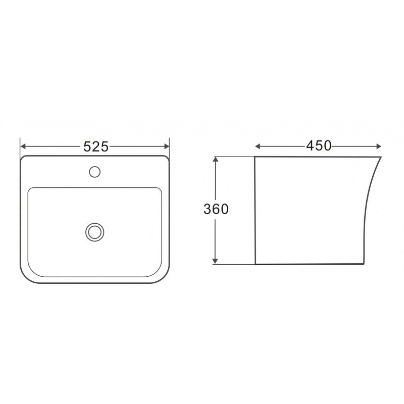 Impression Wall Hung Basin