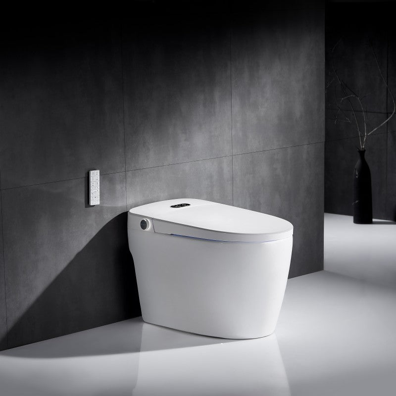 Intelligent Tankless Rimless BTW Pan Temperature Controlled with Bidet