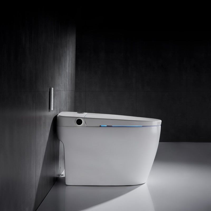 Intelligent Tankless Rimless BTW Pan Temperature Controlled with Bidet