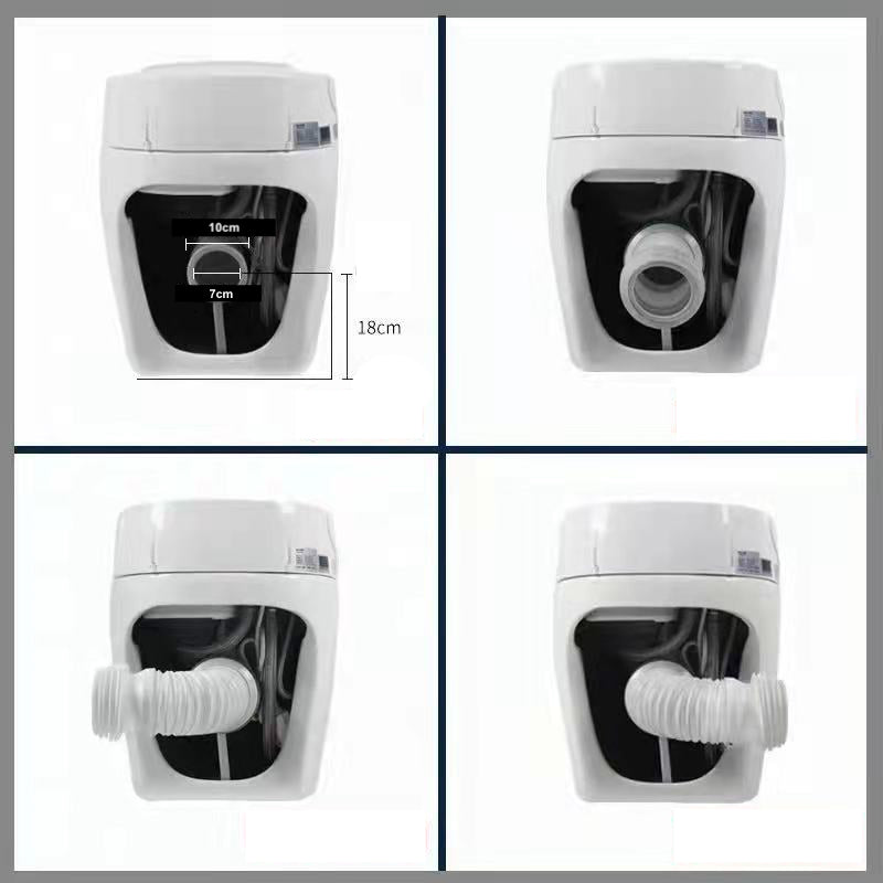 Intelligent Tankless Rimless BTW Pan Temperature Controlled with Bidet