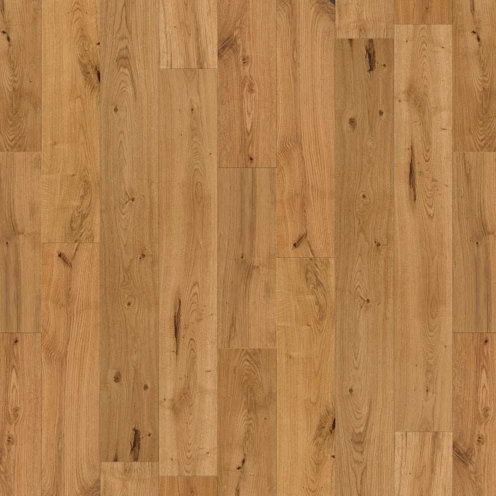 Invisible Brushed Oak - 14mm Matt Lacquered Engineered Real Wood Flooring