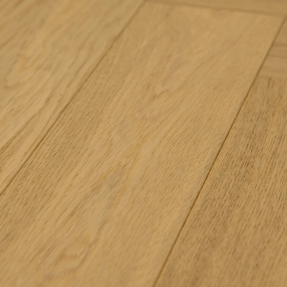 Invisible Light Brushed Oak - Herringbone 14mm Matt Lacquered Engineered Real Wood Flooring