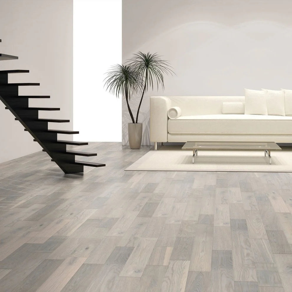 Ivory White Oak - Premier 14mm Matt UV lacquer Engineered Real Wood Flooring
