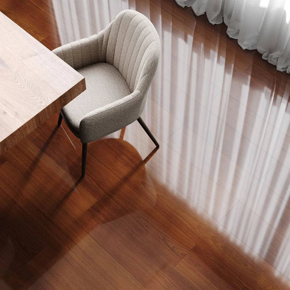 Timber Chestnut - 8mm High Gloss Laminate Flooring