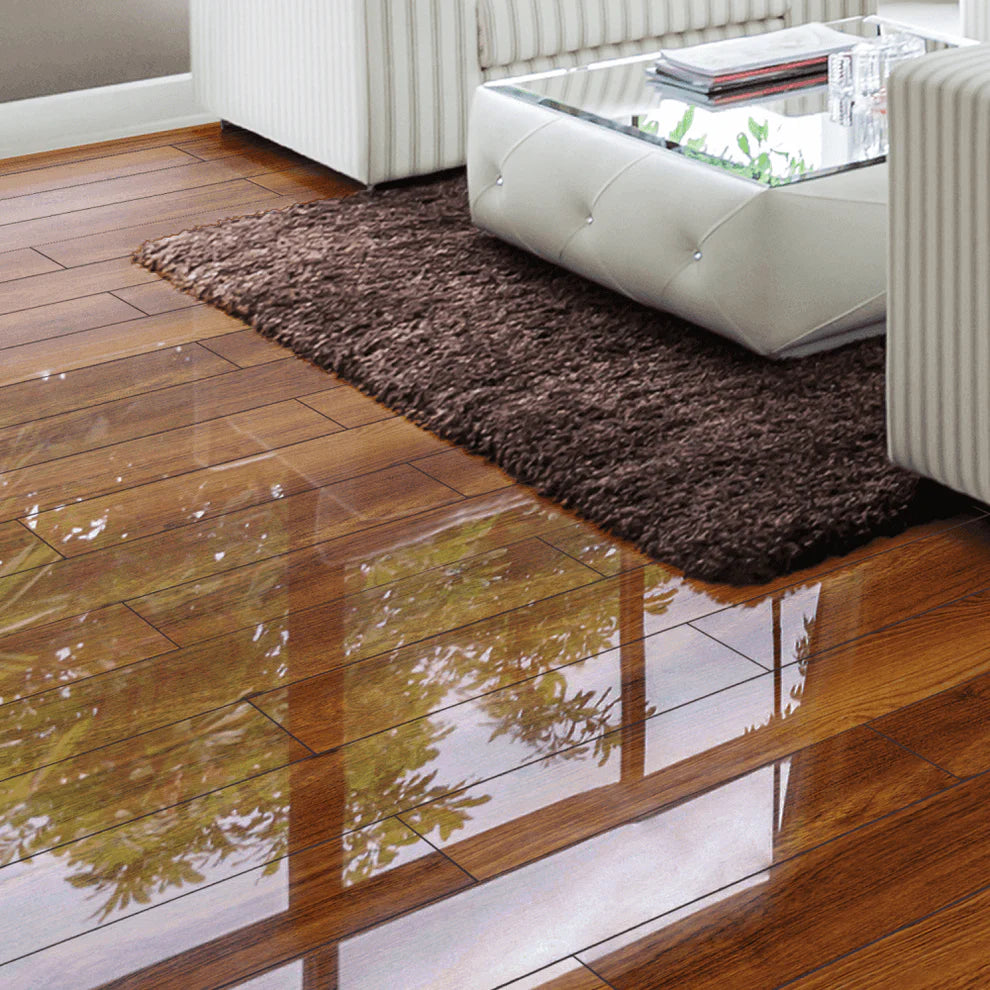 Timber Chestnut - 8mm High Gloss Laminate Flooring