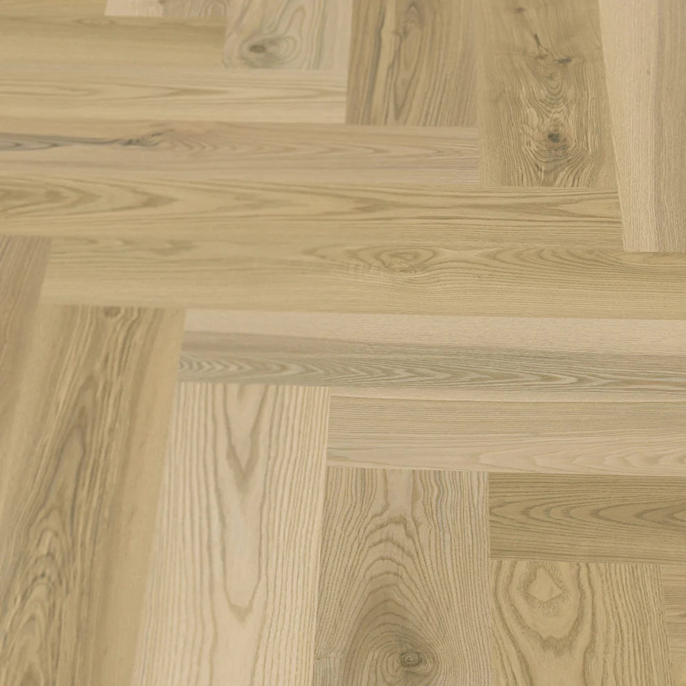 Kitchener Oak - Herringbone 5mm Purecoat Rigid Core Vinyl Flooring