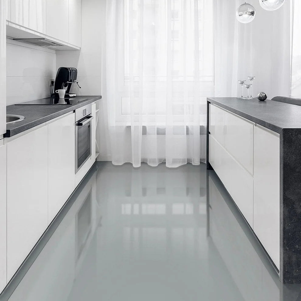Achene Light Grey - 8mm High Gloss Laminate Flooring
