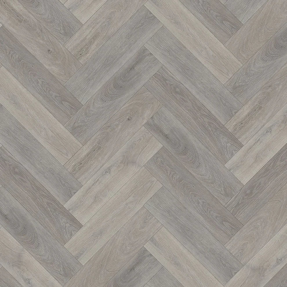 Light Grey Oak - Herringbone SPC 5.5mm Rigid Core Vinyl Flooring
