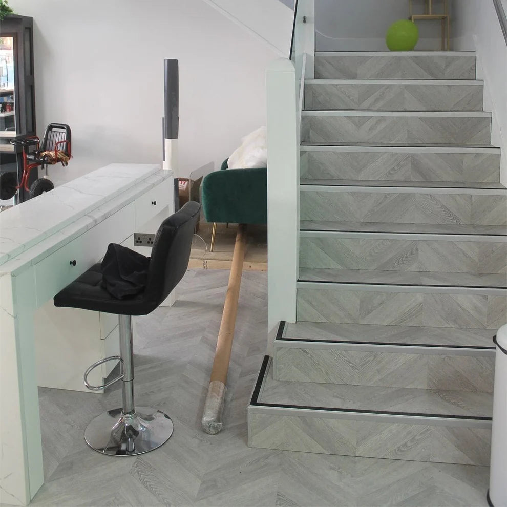 Light Grey - Water-resistant 8mm Matt Laminate Flooring