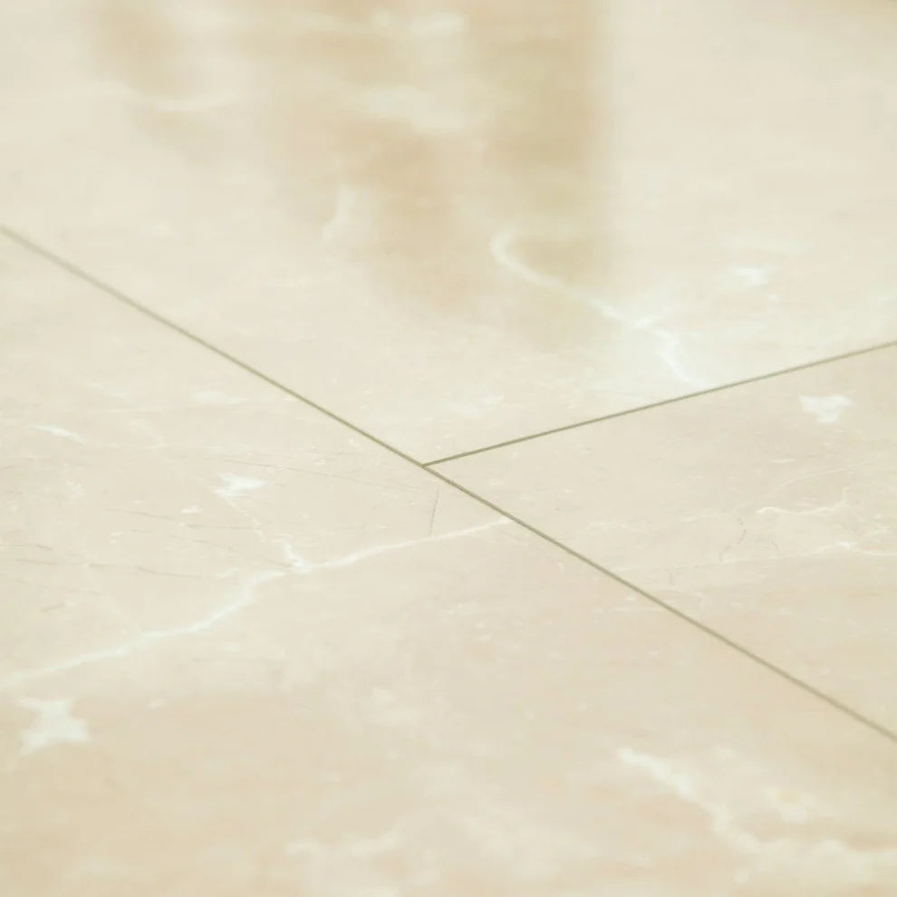 Albera Ivory Marble - 8mm High Gloss Laminate Flooring