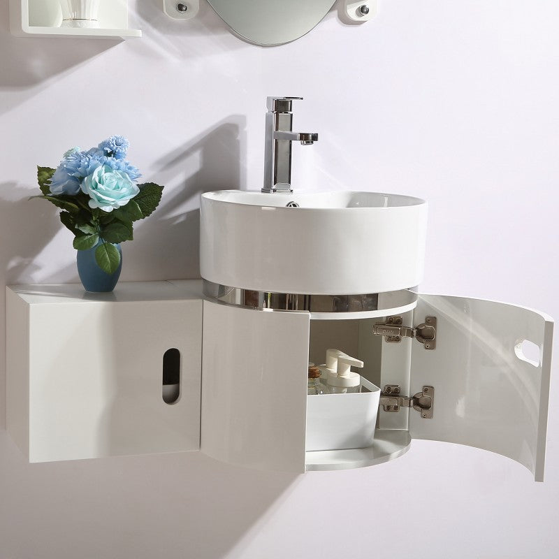 Mode Wall Hung Cloak Room Vanity & Ceramic Basin