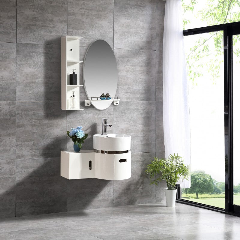 Mode Wall Hung Cloak Room Vanity & Ceramic Basin