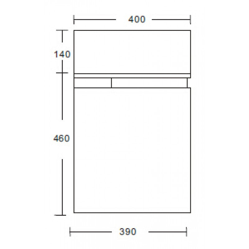 Mode Wall Hung Cloak Room Vanity & Ceramic Basin