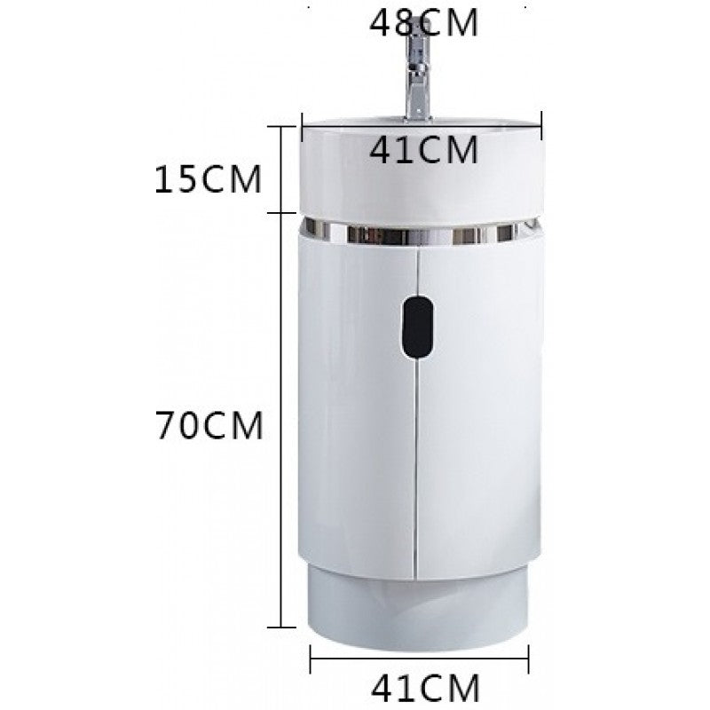 Mode Floor Standing Cloakroom Vanity & Ceramic Basin