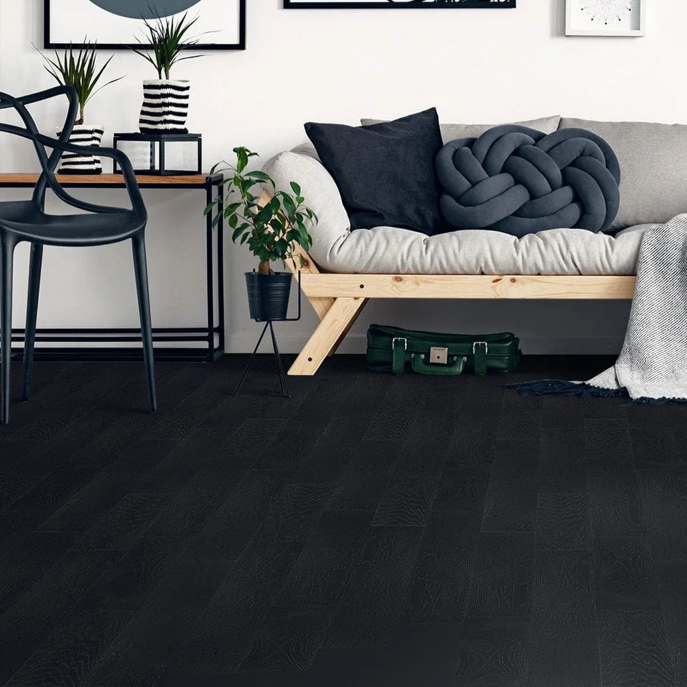 Midnight Black Oak - 14mm Engineered Real Wood Flooring