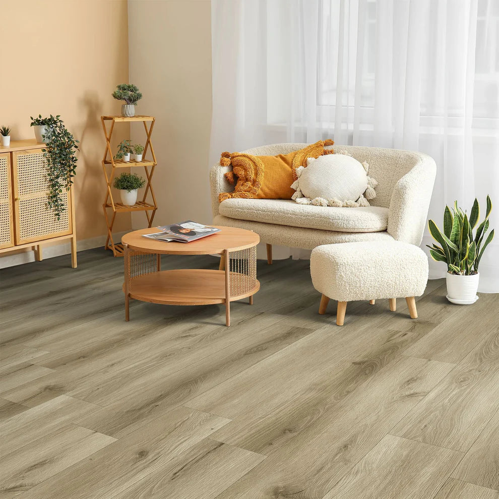 Mission Oak - SPC 5mm Embossed UV Coated Rigid Core Vinyl Flooring