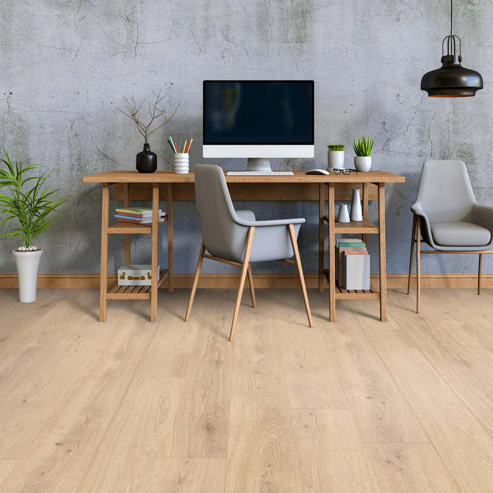 Tamarack Tan - 10mm Handscraped Moisture Resistant Laminate Flooring