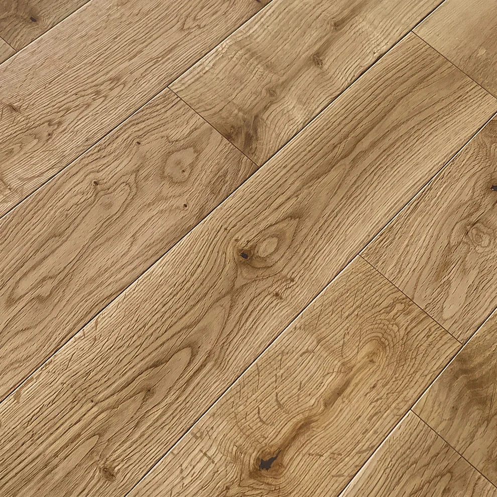 Natural Oak - 18mm UV Lacquered Solid Real Wood Flooring