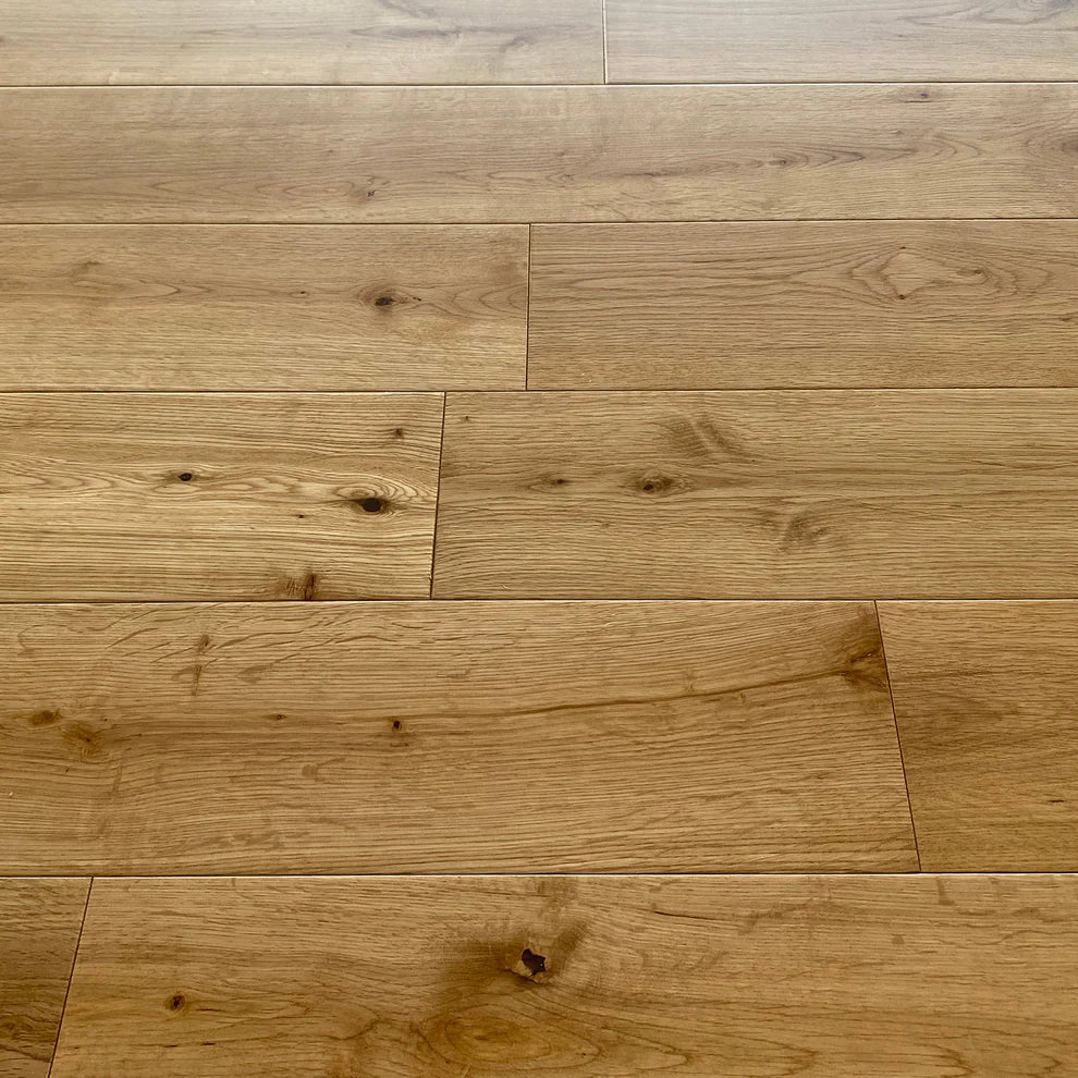 Natural Oak - 18mm UV Lacquered Solid Real Wood Flooring
