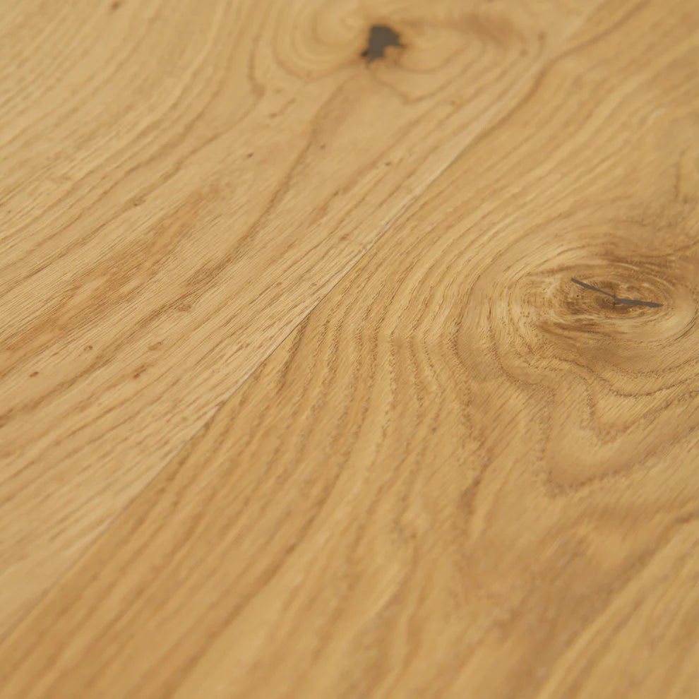 Natural Oak - Light Brushed Engineered Real Wood Flooring