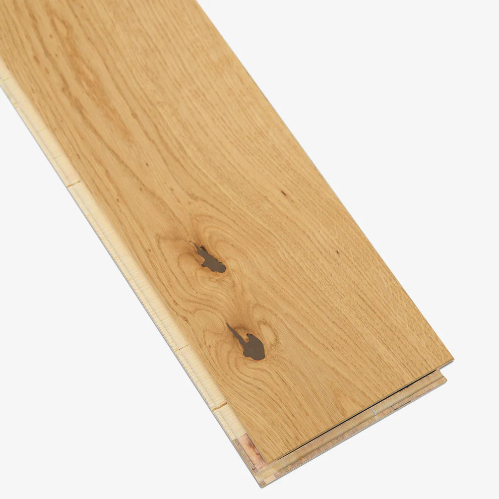 Natural Oak - Light Brushed 5G Click Engineered Real Wood Flooring