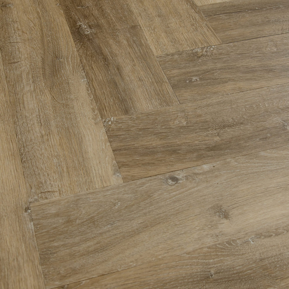 Nelson Oak - Herringbone SPC 2mm UV Coated Luxury Vinyl Flooring