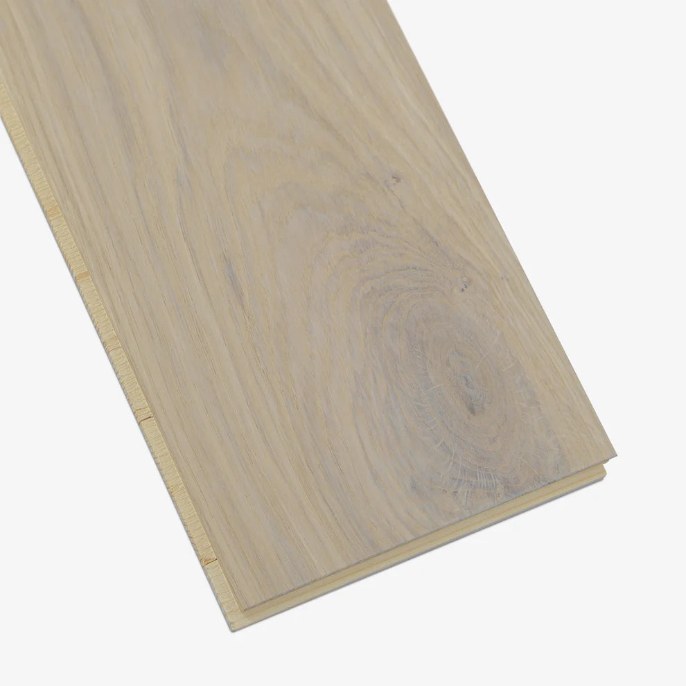New White Oak - Light Brushed Engineered Real Wood Flooring