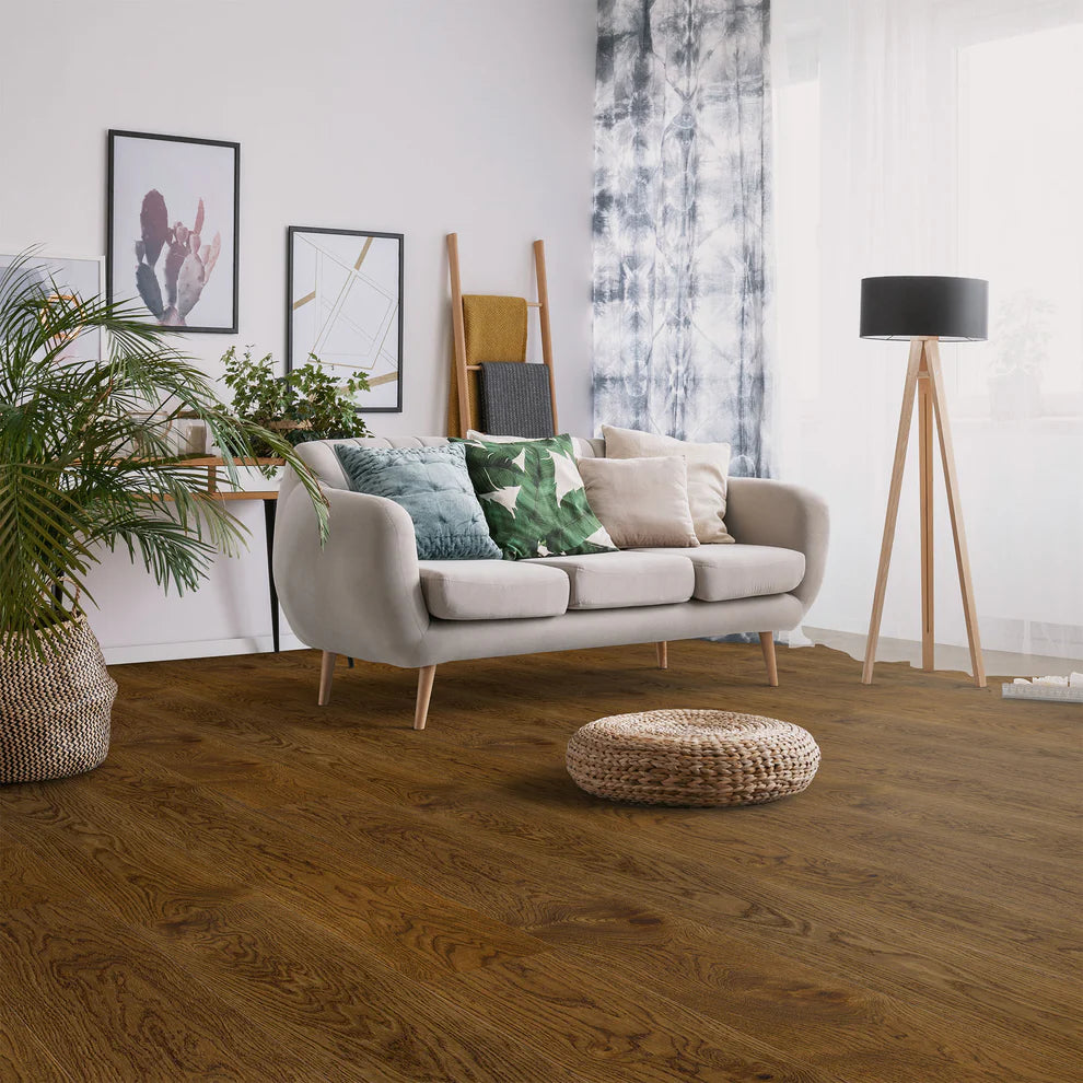 Nugat Oak - Light Brushed Engineered Real Wood Flooring