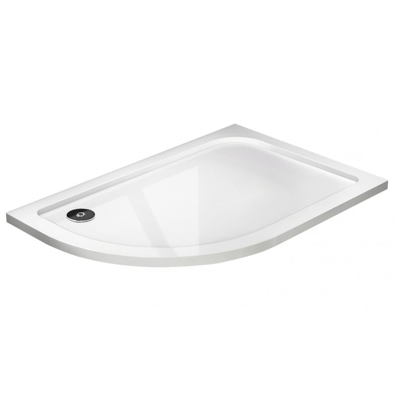 Kleen Offset Quadrant Shower Tray-Left