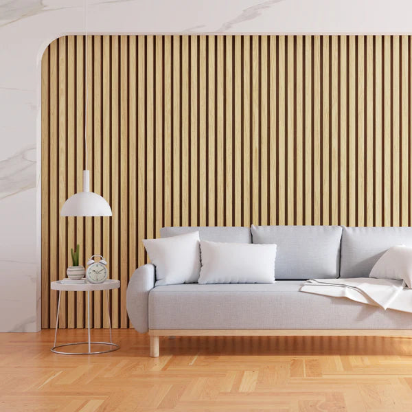 Wooden Acoustic Wall Panels 2400mmx600mm - Oak