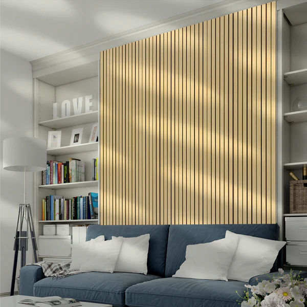 Wooden Acoustic Wall Panels 2400mmx600mm - Oak