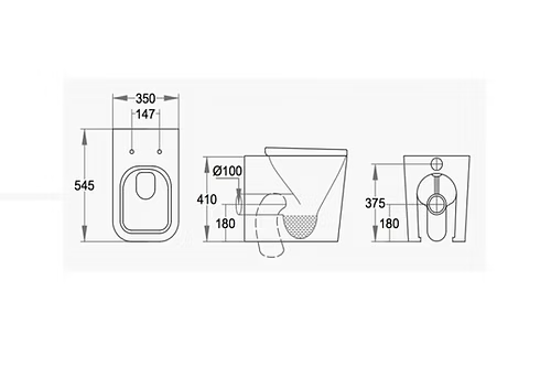 Omega Back to Wall Square Pan