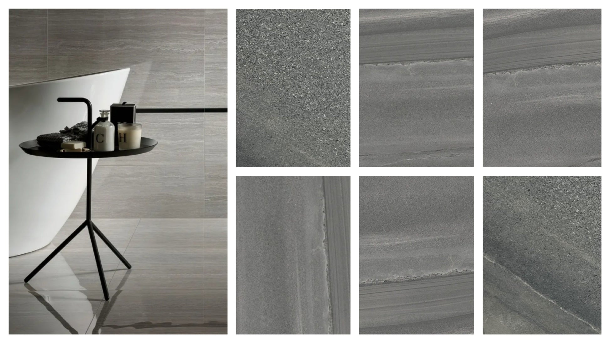 ENGLISH STONE DARK GREY 30x60