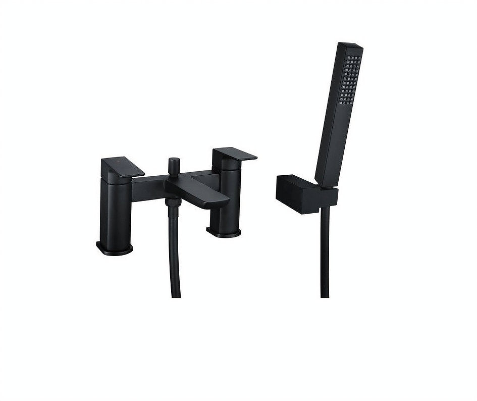 Prestige Bath Shower Mixer with Kit Matt Black