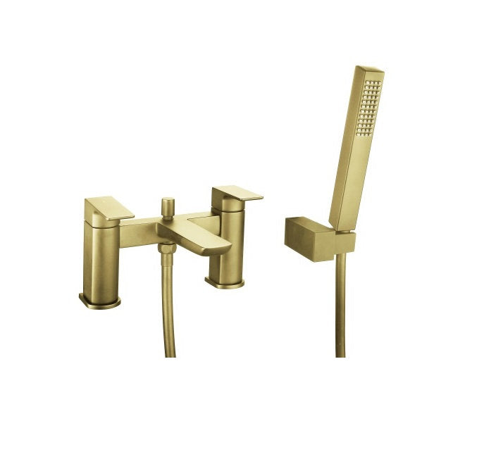 Prestige Bath Shower Mixer with Kit Brushed Brass