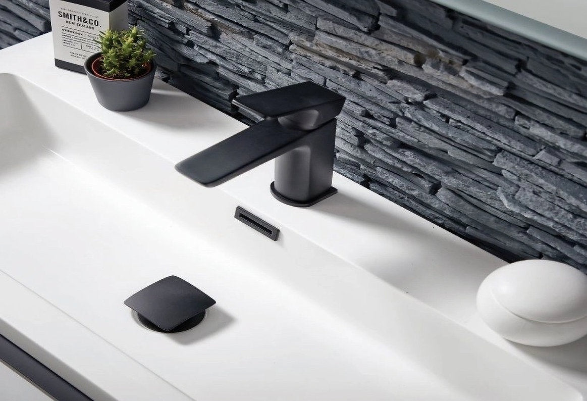 Prestige Basin Mixer with Waste Matt Black