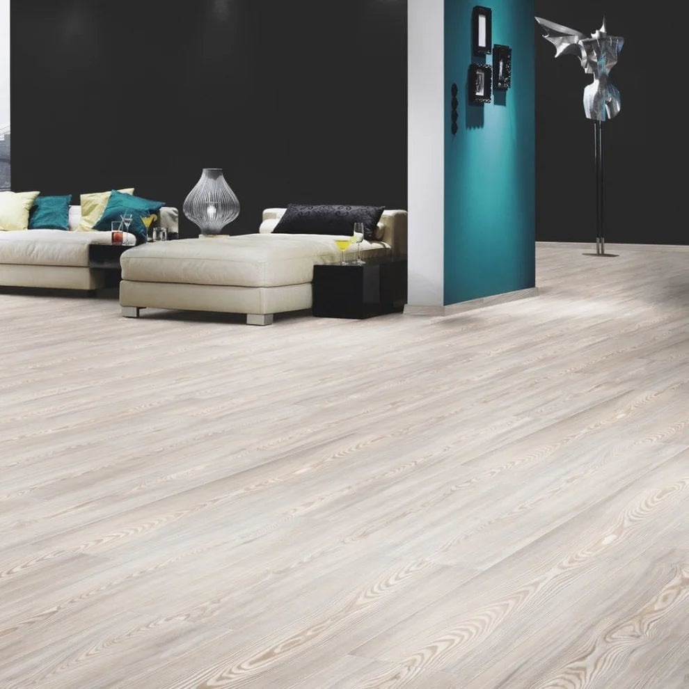 Oyster White - 10mm Handscraped Laminate Flooring