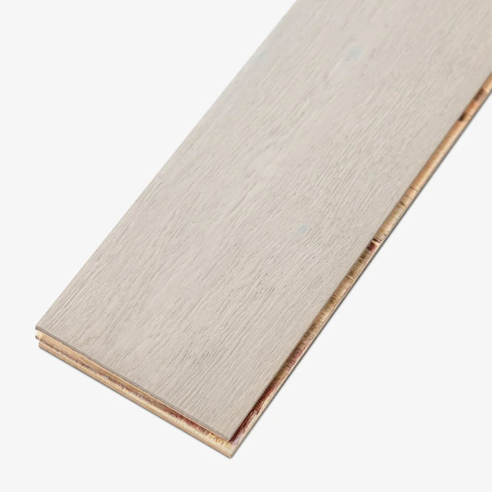 Pebble Grey Oak - 13mm Brushed Matt Lacquered Engineered Real Wood Flooring