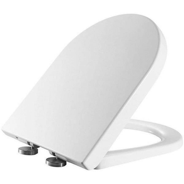 Rak Resort Mini Quick Release Wrap Over Soft Close Seat With Single Button White