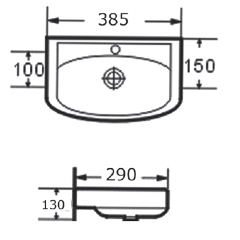 Round Cloakroom Basin