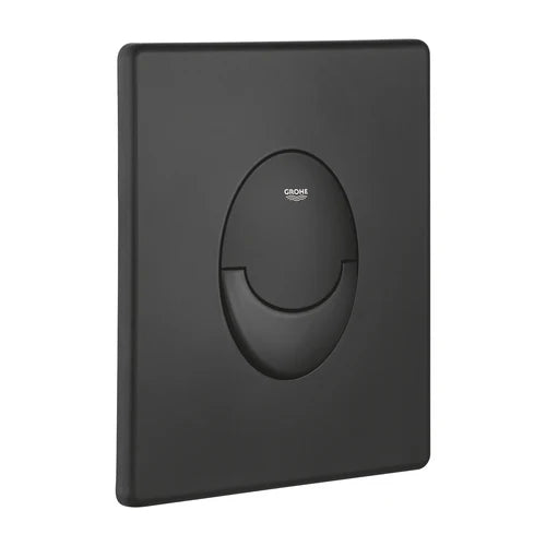 Rak Ceramics Rimless Wall Hung Toilet Pan Seat & Grohe WC Frame Matt Black Flush Plate