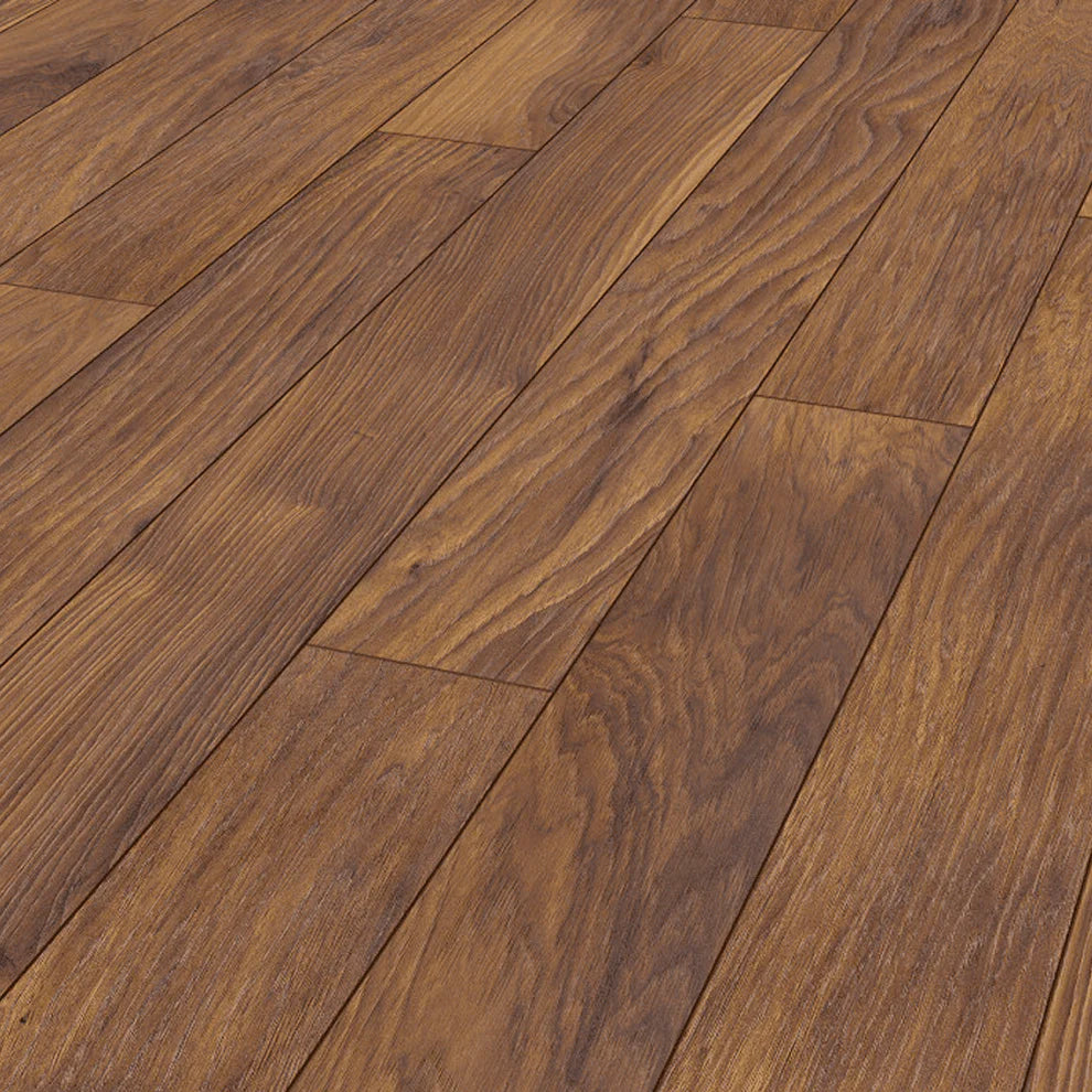 Tamarack Brown Varnish - 10mm Handscraped Moisture Resistant Laminate Flooring