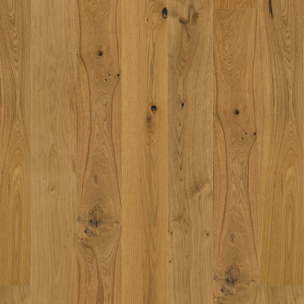 Rustic Oak - 14mm Brushed Natural Oiled Engineered Real Wood Flooring