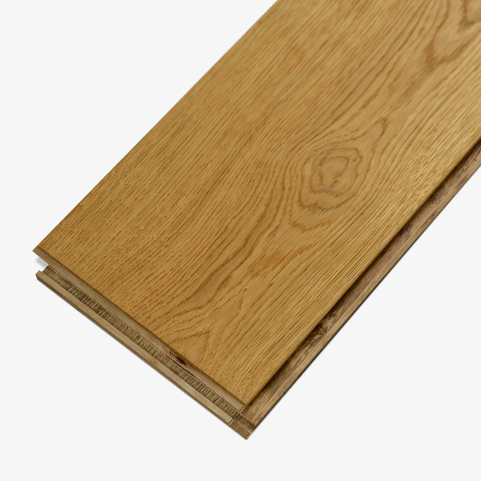 Rustic Oak - 14mm Brushed Natural Oiled Engineered Real Wood Flooring