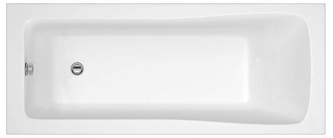 Square Single-Ended Straight Acrylic Bath