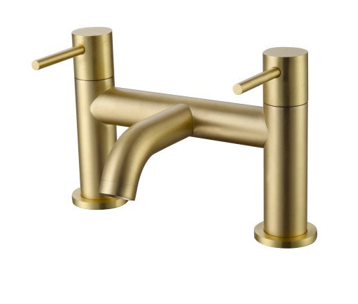 Sleek Bath Filler Brushed Brass