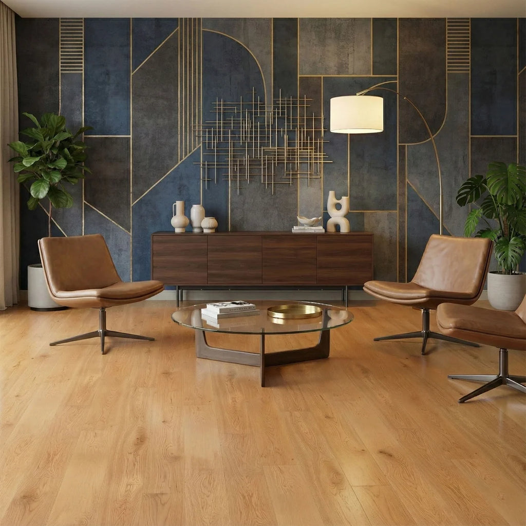 Natural Oak - 14mm Super-Wide UV Lacquered Engineered Real Wood Flooring