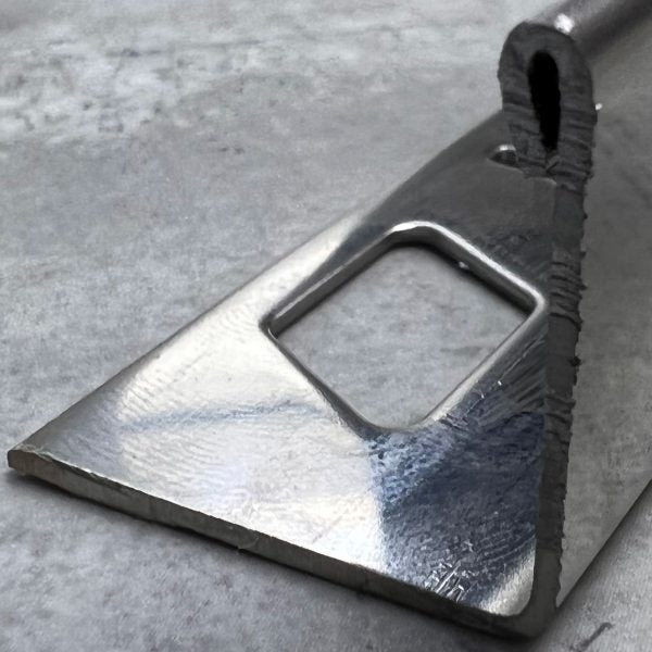 22.5mm Square Edge Brushed Chrome Stainless Steel Tile Trim